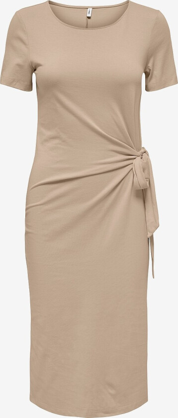 Kjole onlHalle Life S/S Dress Jrs - Beige