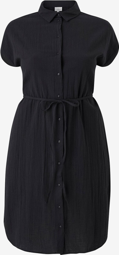 Skjortekjole carTizana Neri S/S Midi Shirt Dress - Svart