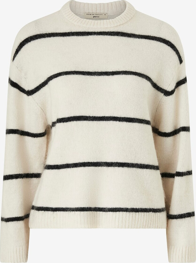 Genser Crew Neck Knitted Sweater - Hvit