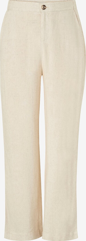 Bukser carAgnes MW Linen BL Mel Pant Tlr - Natur