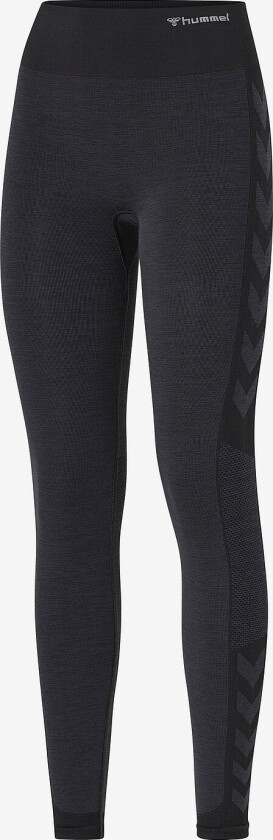 Treningstights hmlMT Shine Seamless MW Tights - Svart