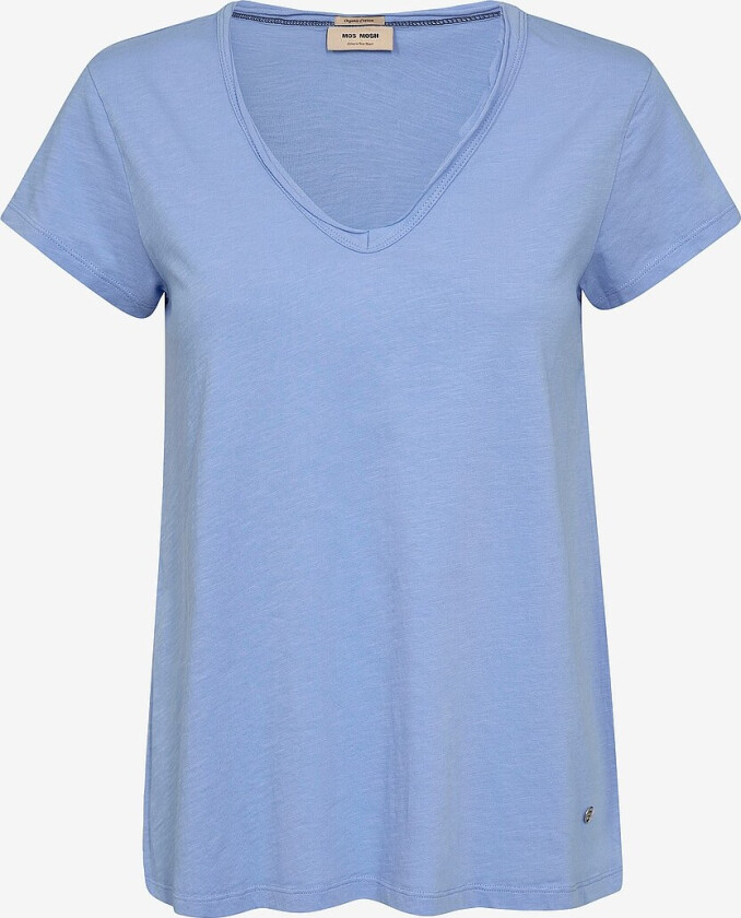 Topp mmTulli V-ss Basic Tee - Blå