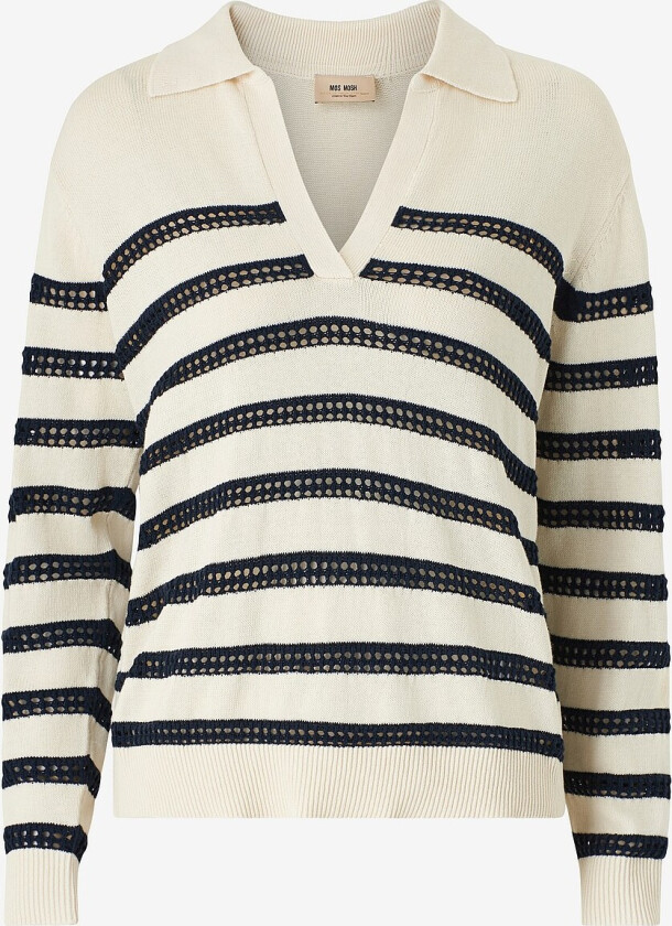 Genser mmRora Stripe Knit - Beige