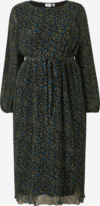 Maxikjole viDaliana L/S O-neck Midi Dress - Svart