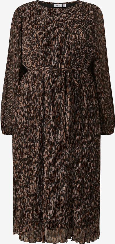 Maxikjole viDaliana L/S O-neck Midi Dress - Svart