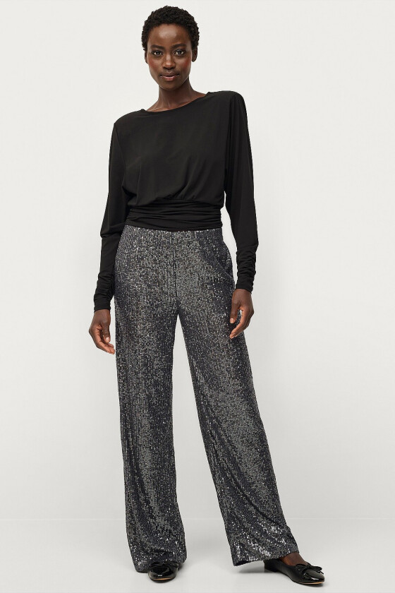 Paljettbukse Moonshine Trousers - Grå