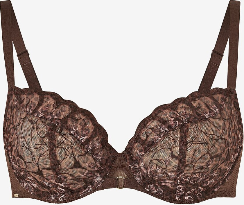 Spile-BH Fleurs Covering Underwire Bra - Brun