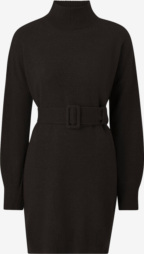 Kjole onlBella LS Belt Dress EX Knt - Svart