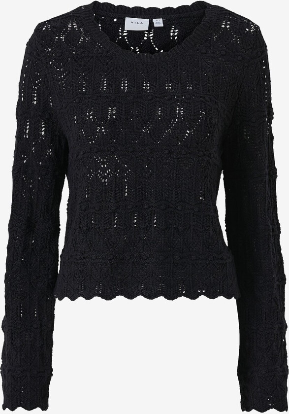 Genser viTvillos O-neck Knit Top - Svart