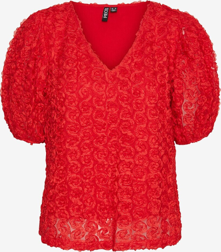 Topp pcNolia SS Top - Rød