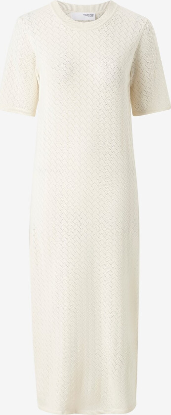 Kjole slfHelena 2/4 Knit Dress - Beige