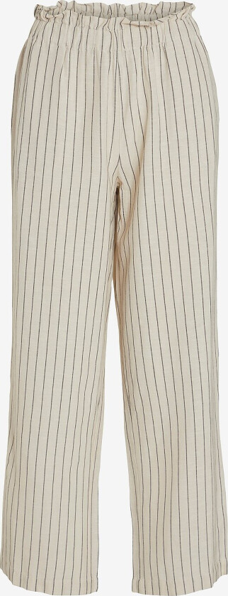 Bukser viPrisilla Striped H/W Pants - Beige