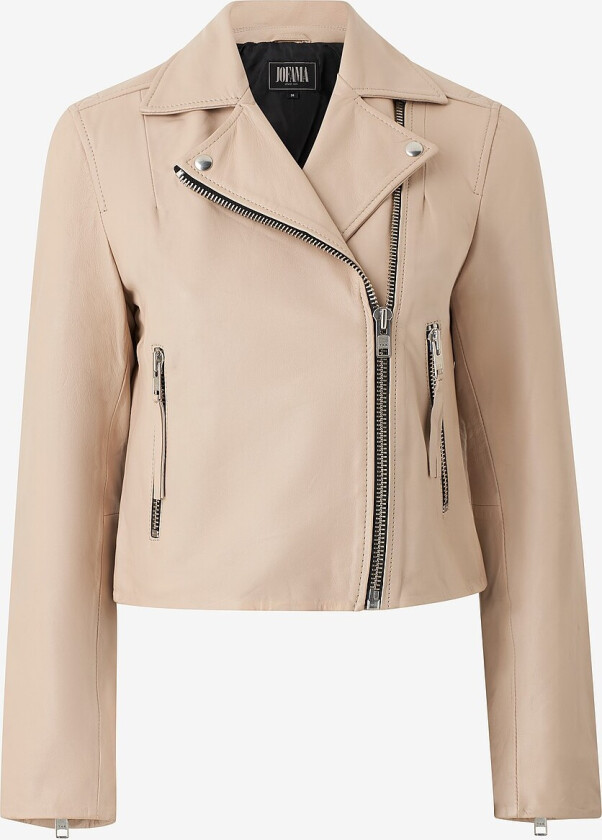 Skinn jakke Ellen - Beige