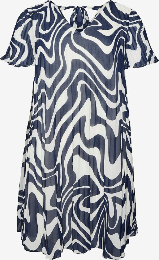 Kjole vmcKate S/S Abk Dress Wvn Btq Cur - Blå