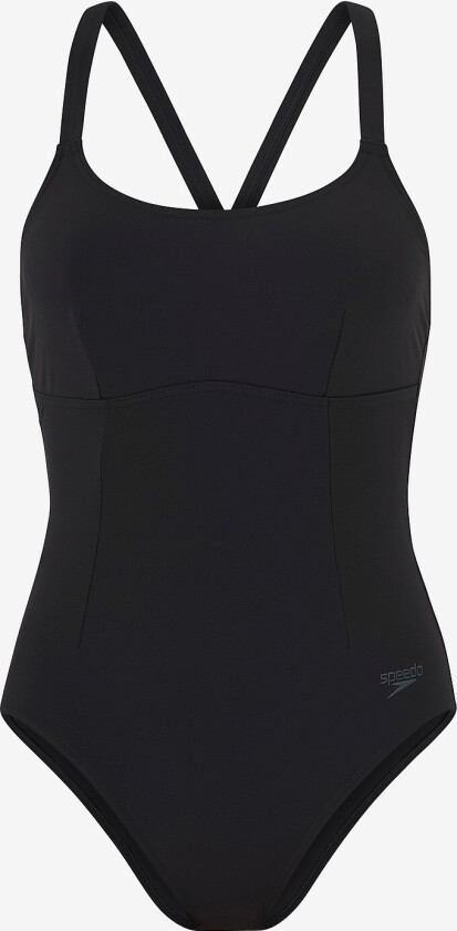 Badedrakt Womens Shaping Crossback Swimsuit - Svart