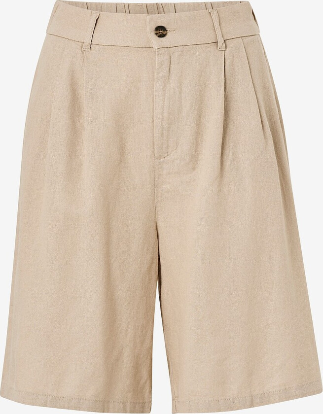 Shorts onlCaro HW Wide Linen Bl Shorts - Beige