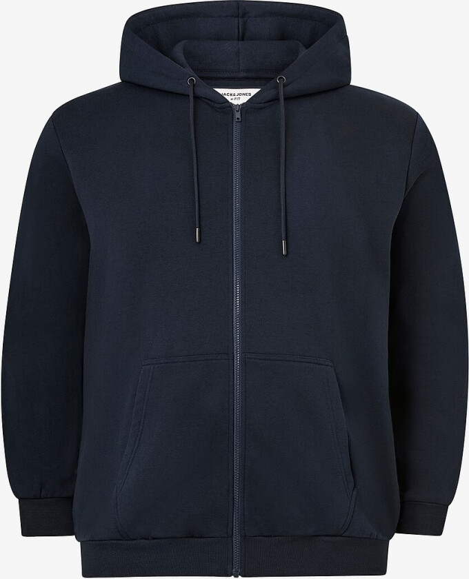 Hettegenser jjeBradley Sweat Zip Hood Noos Pls - Blå