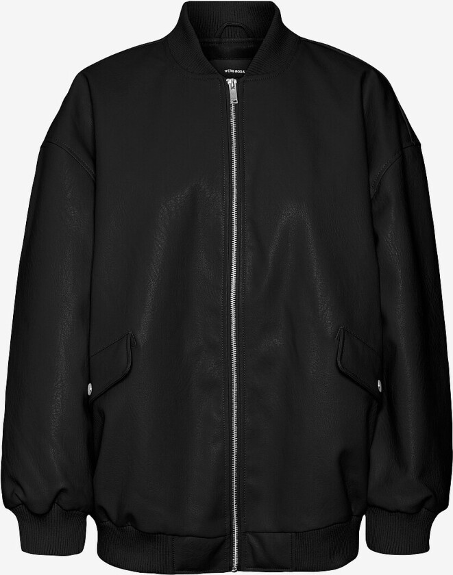 Jakke vmAgate Coated Jacket Wcp - Svart