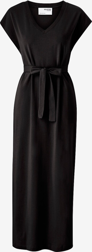 Maxikjole slfEssential SL V-neck Ankle Dress - Svart