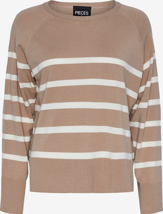 Genser pcSia LS Knit Noos - Brun