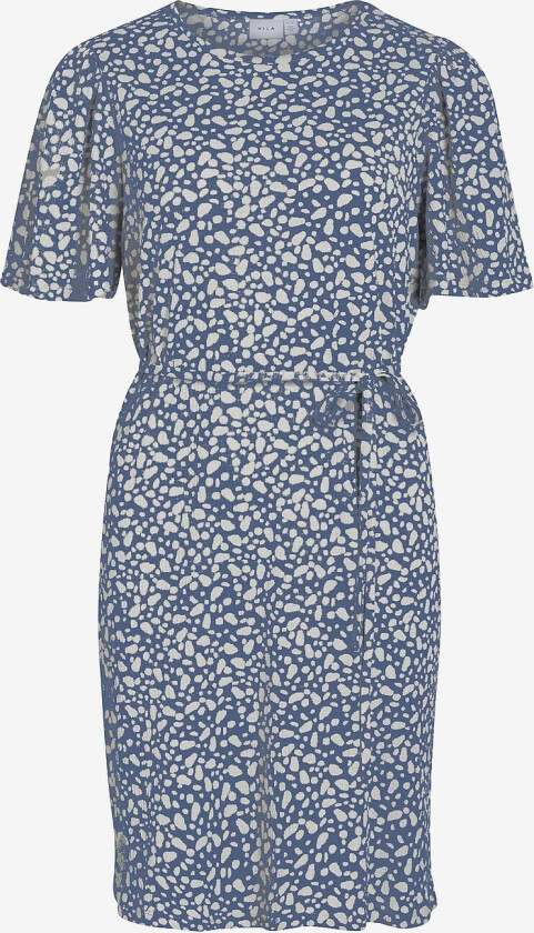 Kjole viAnik Lipo O-neck 2/4 Dress - Blå