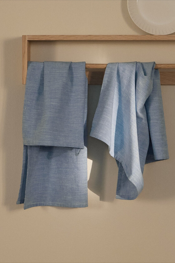 Kjøkkenhåndkle Ramona Uni 2-pakning - Blå