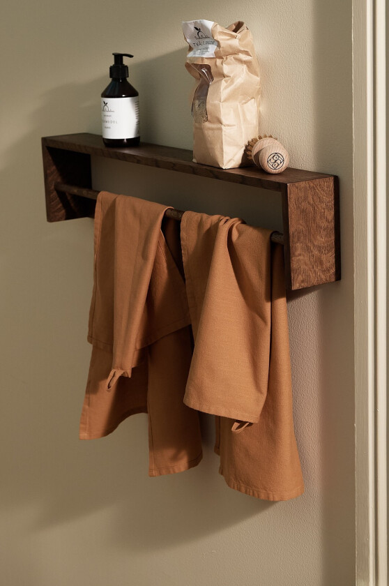 Kjøkkenhåndkle Ramona Uni 2-pakning - Brun