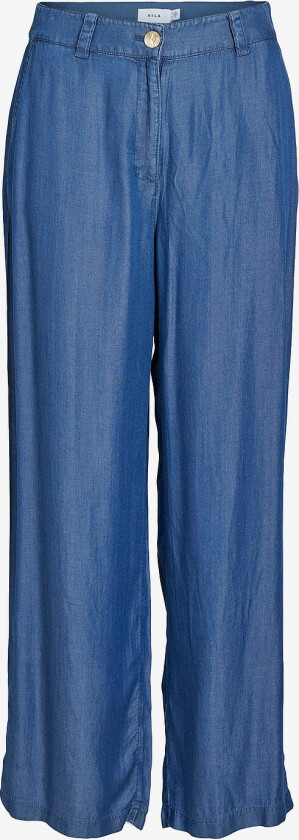Bukser viUrla HW Wide Pant - Blå
