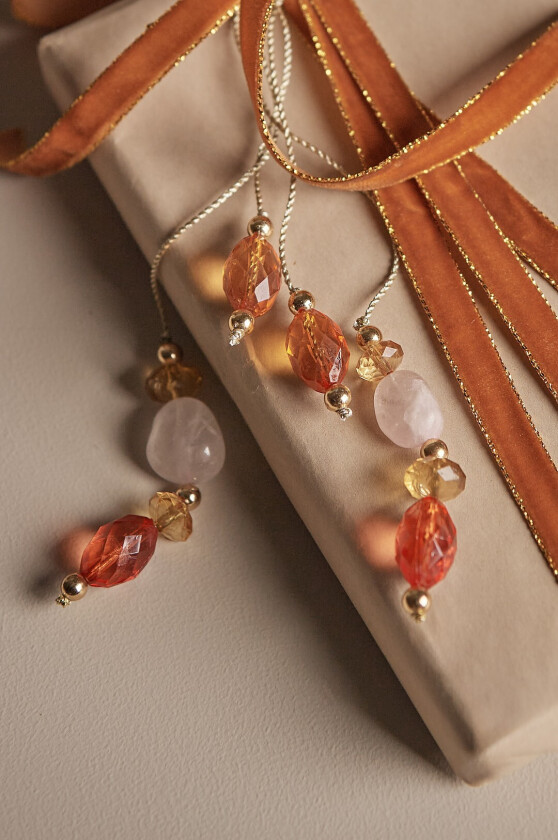 Gavepynt / juletrepynt Perlina, 2-pk - Flerfarget