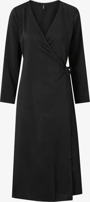 Omslagskjole onlThalia L/S Wrap Midi Dress - Svart