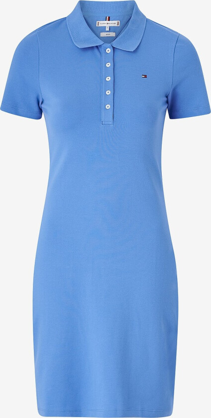Pikèkjole 1985 Slim Pique Polo Dress SS - Blå