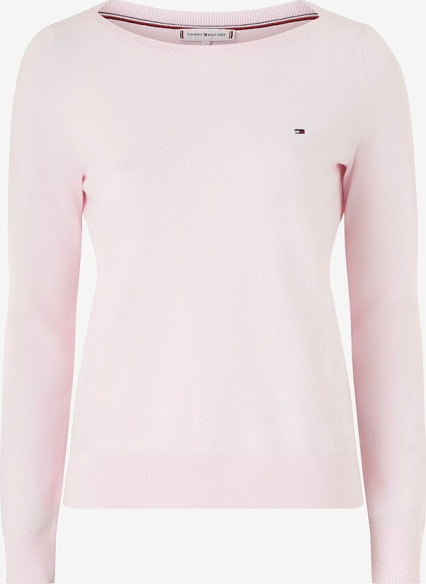 Genser Co Jersey Stitch Boat-nk Sweater - Rosa