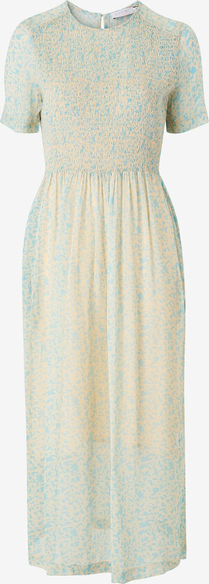 Kjole Smock Dress Leo Splash Print - Blå