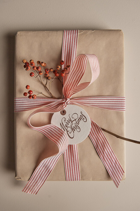 Gavebånd Stripe 20 m - Rød