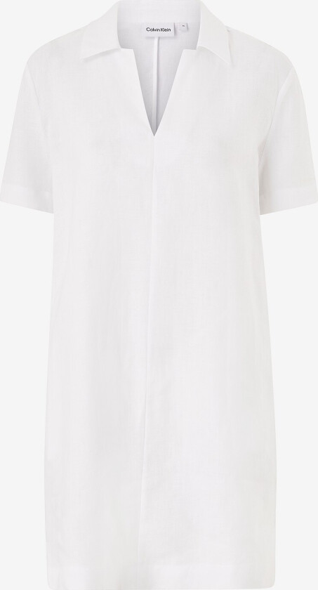 Linkjole Linen Short Sleeve Mini Dress - Hvit