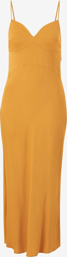 Maxikjole Satin Viscose - Gull