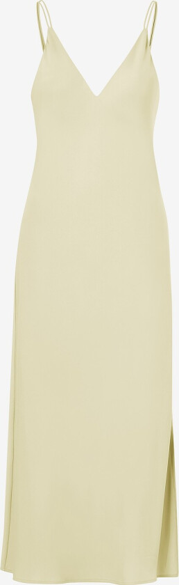 Maxikjole Recycled CDC Midi Slip Dress - Beige