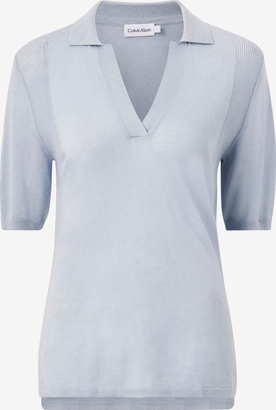 Topp Polo Sweater SS - Blå