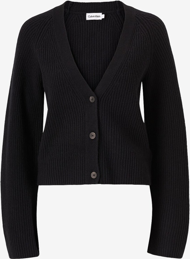 Kardigan Recycled Wool Cardigan - Svart