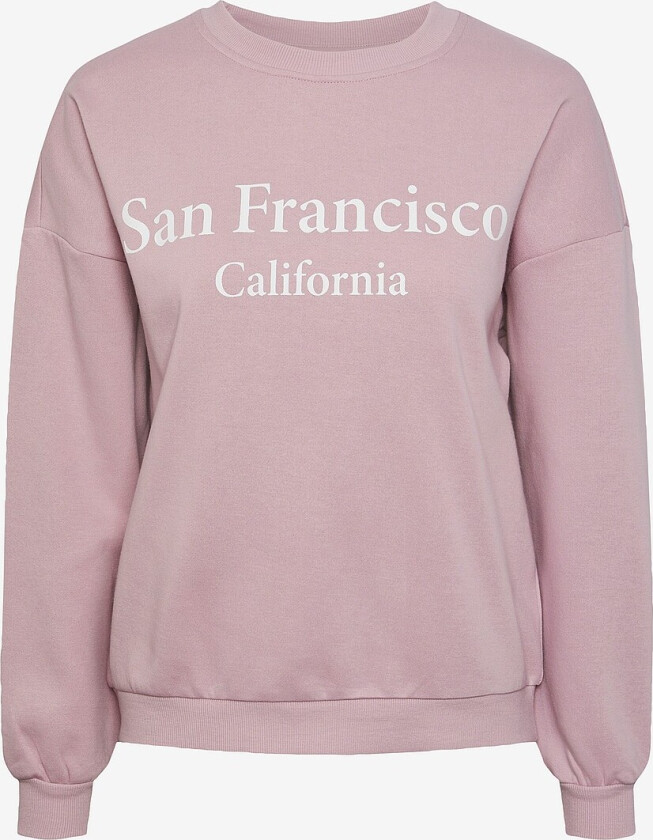 Collegegenser pcFreya LS Oversize Sweat - Rosa