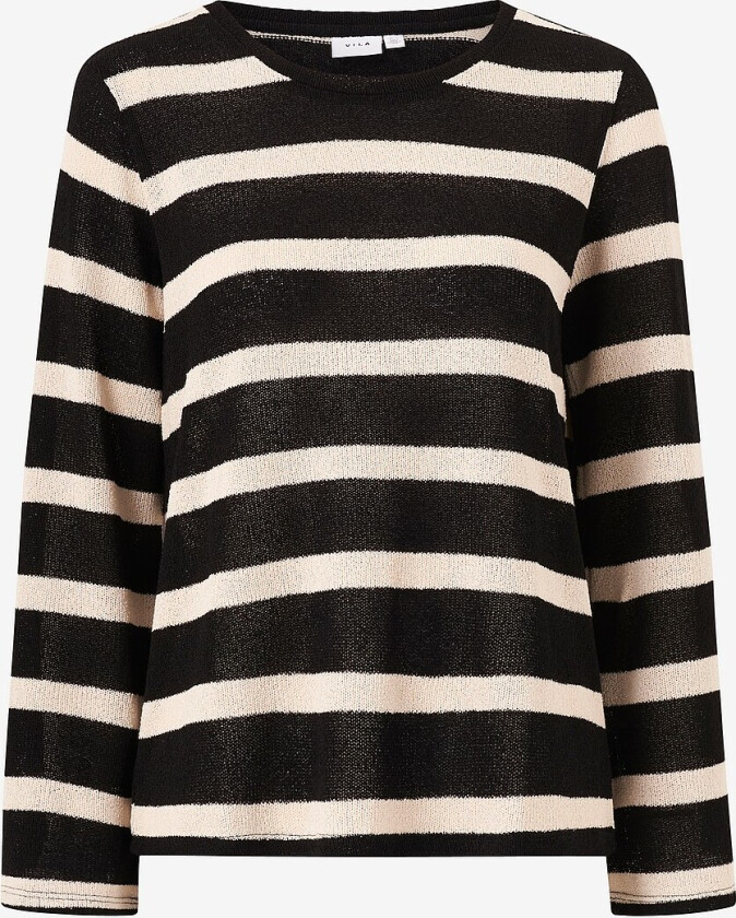 Genser viFranca Open O-neck L/S Top - Svart