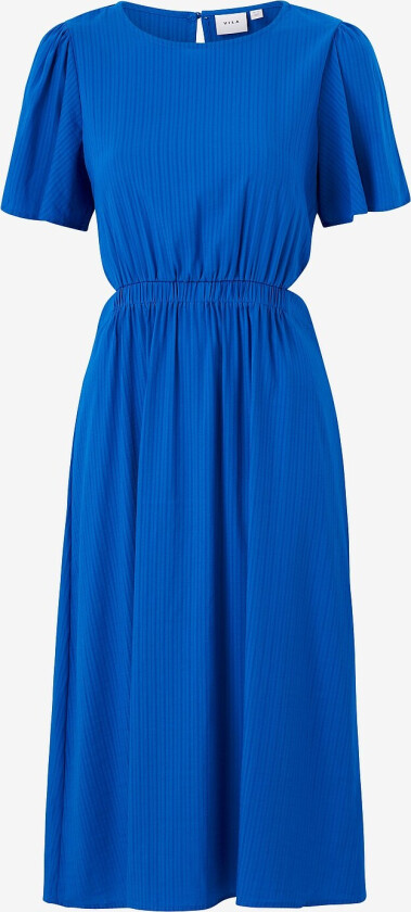 Kjole viTyma S/S Mid Calf Dress - Blå