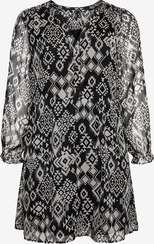 Kjole vmcGema Gil L/S Abk Dress Wvn - Svart