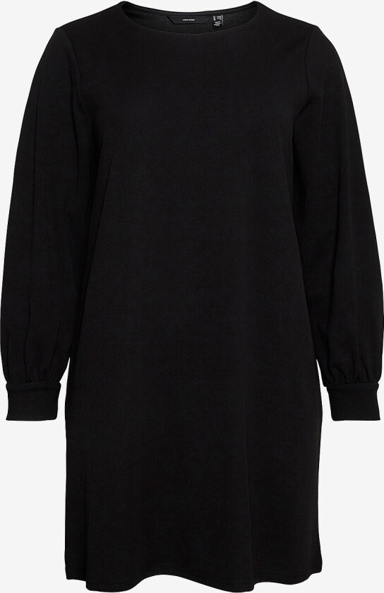 Kjole vmcAllison LS O-neck Dress Curve - Svart