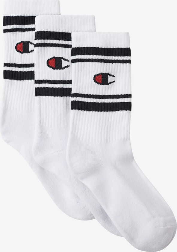 Sokker Crew Socks 3-pakning - Hvit