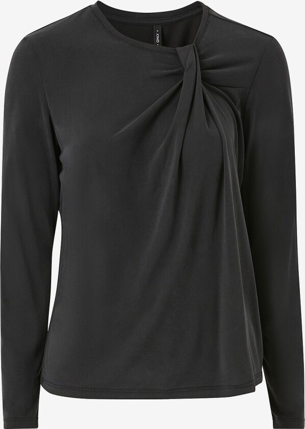 Topp onlFree Life Modal L/s Gathering Top - Svart
