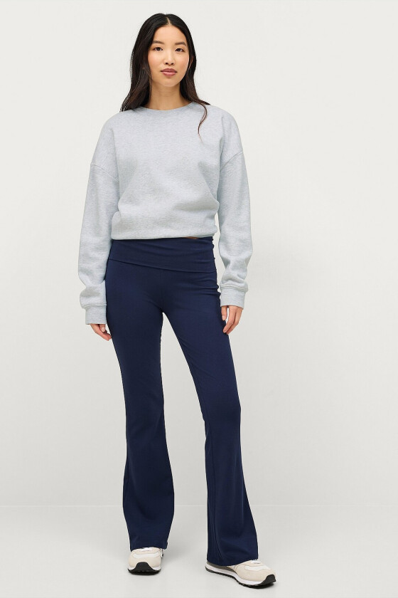 Bukser Soft Touch Folded Flare Trousers - Blå