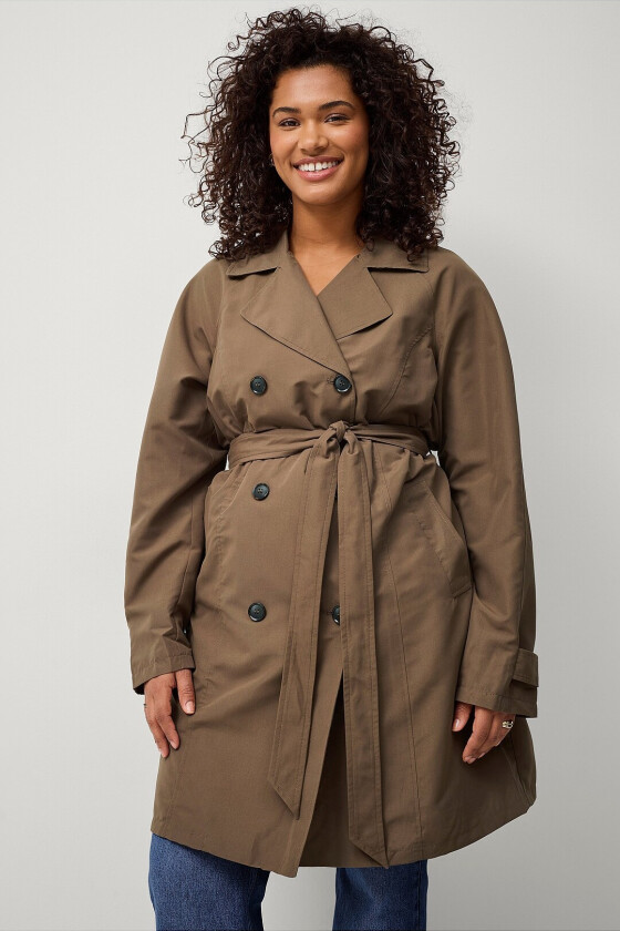 Trenchcoat mSaga L/S Coat - Brun