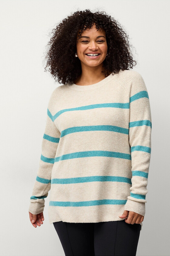Genser mSunny L/S Stripe Pullover - Blå