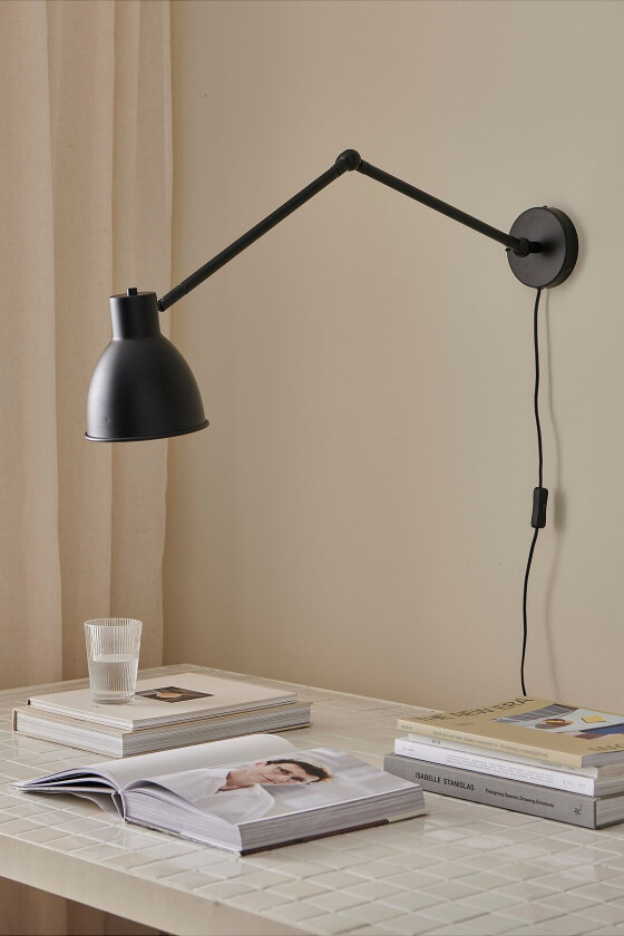 Vegglampe Colin - Svart